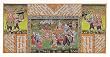 Indian Paintings Miniatures Art Drawings & Water Color on Paper 5 x 9.5 inches