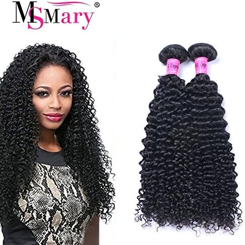 Ms Mary Passion Grade 6a Human Hair Direct 100% Virgin Brazilian Human Hair Extensions kinky curly wave 3 pack Bundle,Natual Black Color 300g Total(16"18"20")