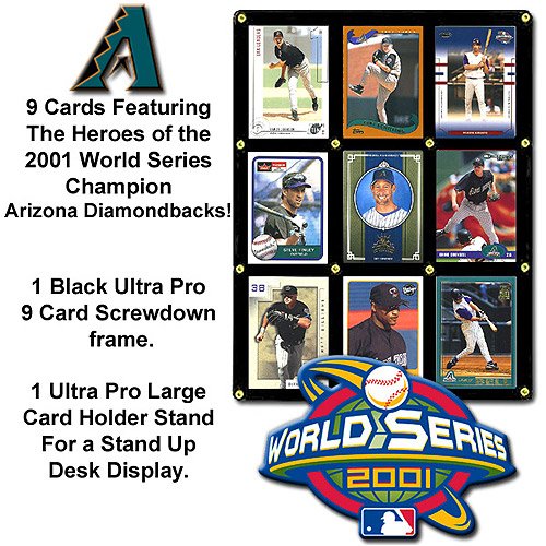 Buy Arizona Diamondbacks 2001 World Series Champions Card Display by Burbank Sportscards