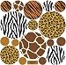 Animal Print Wall Decals Large Dots Repositionable Peel and Stick