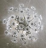 ACAPULCO:Deckenleuchte,Made in Italy, PURE Kolarz Kristall,Silber