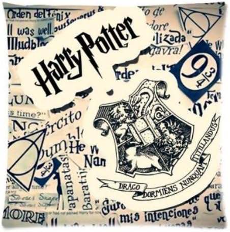 XhsdHome Harry Potter Valentine's Day Gift Throw Cotton Cushion Cases Decorative Cushion Case For Sofa Living Room Or Bed Soft And Square Cushion Case Print Pillow Cover Pattern Design Best Gift To Friends Custom Cushion Cases Standard Size Roomy Inch 18x18 (Twin Sides)