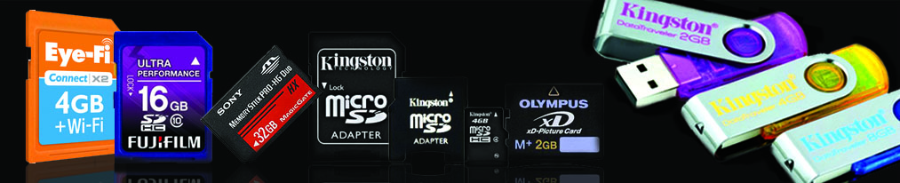 SD cards, memory cards, usb drives, micro sd cards, xd olympus cards, Dane-elec, Kingston memory cards  