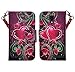 LG Volt LS740 F90 Case, Magnetic Closure Leather Flip Wallet Case with 2 Card Slots, Cash Compartment and Detachable Wrist Strap for LG Volt LS740 F90 Wallet Case (PURPLE HEART WALLET)
