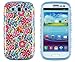 DandyCase 2in1 Hybrid High Impact Hard Colorful Blooming Flowers Pattern + Sky Blue Silicone Case Cover for Samsung Galaxy S3 i9300 + DandyCase Screen Cleaner
