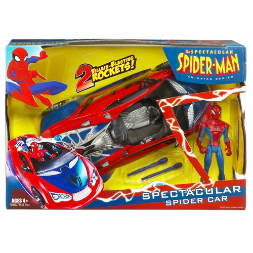 Spiderman Animated Vehicles with Figure - Spectacular Spider Car