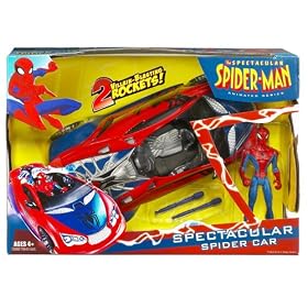 Spiderman Animated Vehicles with Figure - Spectacular Spider Car by Hasbro