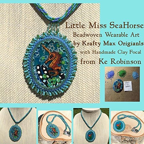 Little Miss Seahorse Beadwoven Necklace with Ke Robinson - EXCLUSIVE for AMAZON