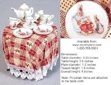 Beatrix Potter Peter Rabbit Miniature Tea Service with Table