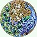 Peacock Art Stained Glass Suncatcher Window Panel 10 W X 10 H Joan Baker Designs AP401