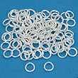 100 Silver Plated Open Jump Rings Jewelry 19 Gauge 6mm
