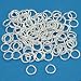 100 Silver Plated Open Jump Rings Jewelry 19 Gauge 6mm