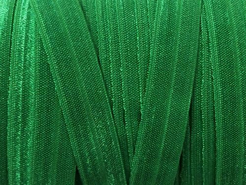 10 Yards FOE 5/8" Classical Green Fold Over Elastic [Office Product]