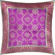 ShalinCraft Pillowcases House Decor India Gift For Her Silk Fabric 16x16 inches