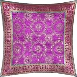 ShalinCraft Pillowcases House Decor India Gift For Her Silk Fabric 16x16 inches