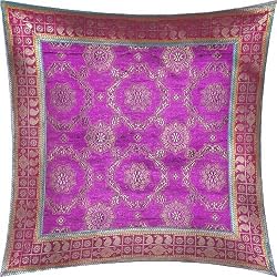 ShalinCraft Pillowcases House Decor India Gift For Her Silk Fabric 16x16 inches