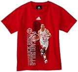 NBA Youth Chicago Bulls Derrick Rose Short Sleeve Tee "Photo Player Tee" - R8A36Opb5 (Red, Medium)