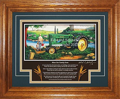 John Deere Model B Late-styled 1947-1952 BO (Bless Our Family Farm) Tractor Pictures Wall Decor Art Gift for Dad