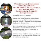 The Online Business Setup, Direct Marketing, Online Auctions for Bartender Guides... by J Bowman J Orr