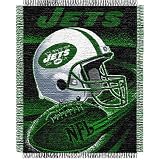 New York Jets NFL Triple Woven Jacquard Throw (Spiral Series) (48"x60")