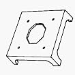 United Steel Products CPB55 Post Base