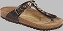 Birkenstock GIZEH NL CHAIN , Damen Sandalen/Zehentrenner,  weites Fussbett, Nubukleder