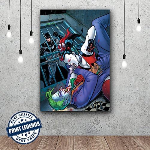 Harley Quinn Comic Book Canvas Print - Canvas Art - Wall art - Framed Print