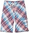 Charlie Rocket Boys 2-7 Diagonal Plaid Swim Short
