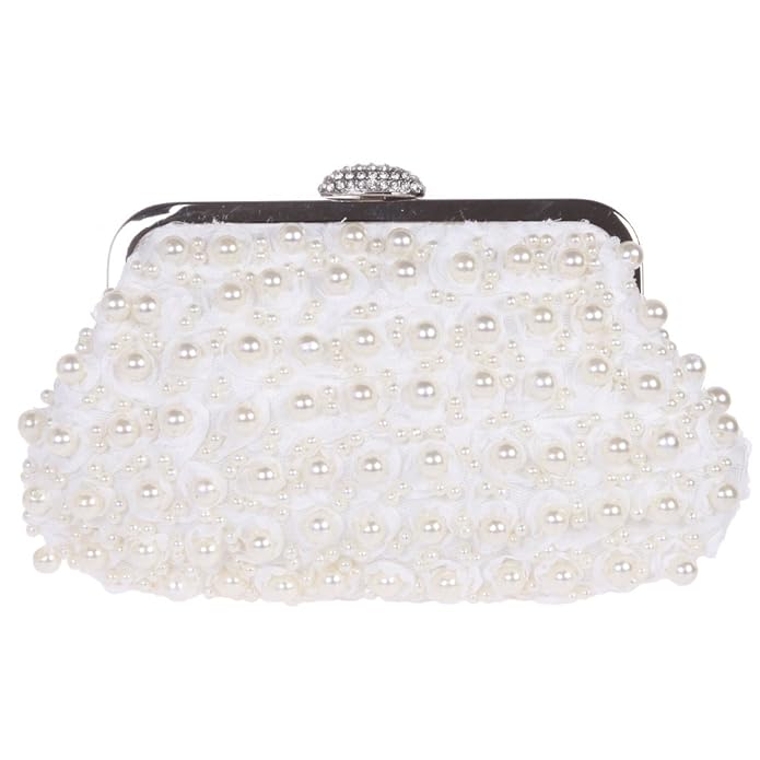 Fawziya® Pearl Flower Purse Women's Clutch Evening Bags-Black ... Fawziya® Pearl Flower Purse Women's Clutch Evening Bags-Black ...