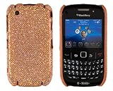 Hard Sparkles Case for BlackBerry Curve 8520 / 8530 / 9300 - Orange