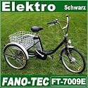 Loutoff Elektro Dreirad Elektrodreirad FT-7009E Schwarz