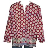 Produkt-Bild: Mens Embroidered Kurta L&auml;ssige Baumwoll-Shirt Indien Chest 132 cm&nbsp;
