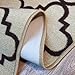 Indoor Doormat Rubber Backed, 18 x 30 inch, Trellis Light Beige, Non Slip, Kitchen Rugs and Mats