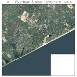 Aerial Photography Map of East Hampton, New York 2008 NY