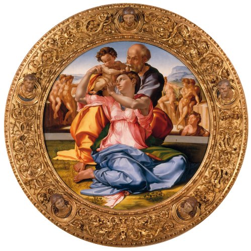Clementoni 30322.9 - Puzzle Michelangelo-Heilige Familie (rund), 500 teilig Preisvergleich