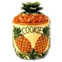 Ceramic Pineapple Table Top Cookie Jar Canister