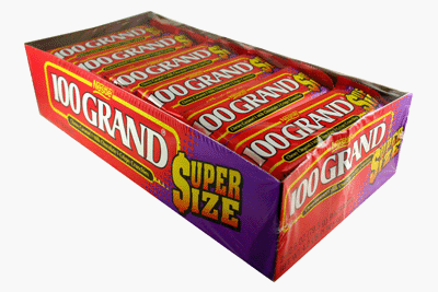 100 Grand $uper Size 24 Bars by Caramels