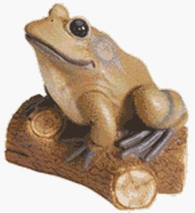Artline Life Like Frog on Stump