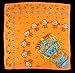 Large Scarf 36'' Chimalli in Orange