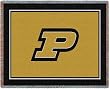 Purdue Univ Large ""P"" - 69 x 48 Blanket/Throw - Purdue Boilermakers