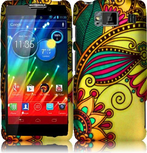 For Motorola Droid Razr Maxx HD XT926M Hard Design Cover Case Antique Flower Accessory