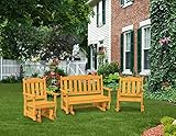 Pressure Treated Pine Outdoor English Garden Patio Set Amish Made USA-Fir Pine Stain