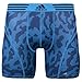 adidas Men's Climalite Flex Boxer Brief Underwear, Chevrex Solar Blue/Solar Blue, Small