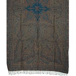 Indian Blanket Pure Wool Asian Jacquard Pattern 55 inches x 106 inches (wbscov052)