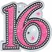 Sweet 16 Sparkle Cutout