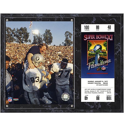 Mounted Memories Oakland Raiders Super Bowl XI John Madden Plaque with Replica Ticket