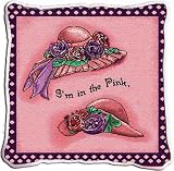 Pink Hat I'm in the Pink Pillow - 17 x 17 Pillow