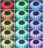 16.4 Ft RGB Color Changing Kit with LED Flexible Strip, Controller + Remote and 12 Volt 4 Amp Power Supply By Ledwholesalers, 2034rgb Kit