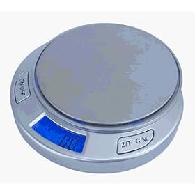 American Weigh Scales AMW-DISC55-SIL Disc Scale 55 X .01G Silver
