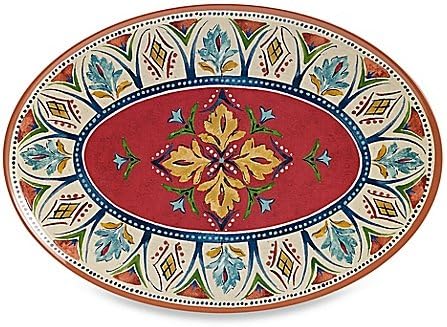 Mesa Medallion Oval Tray